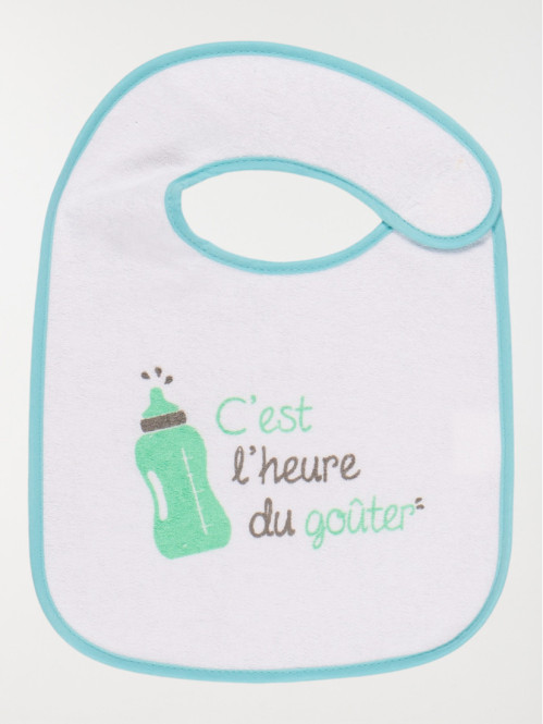 Lot de 5 bavoirs à message