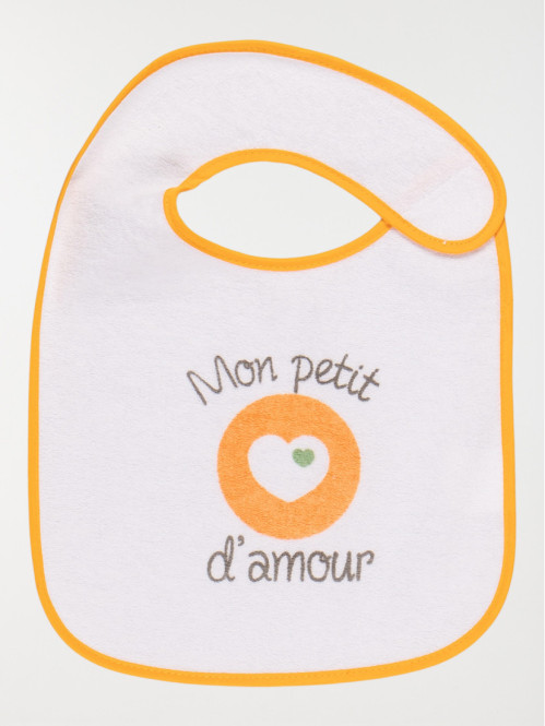 Lot de 5 bavoirs à message