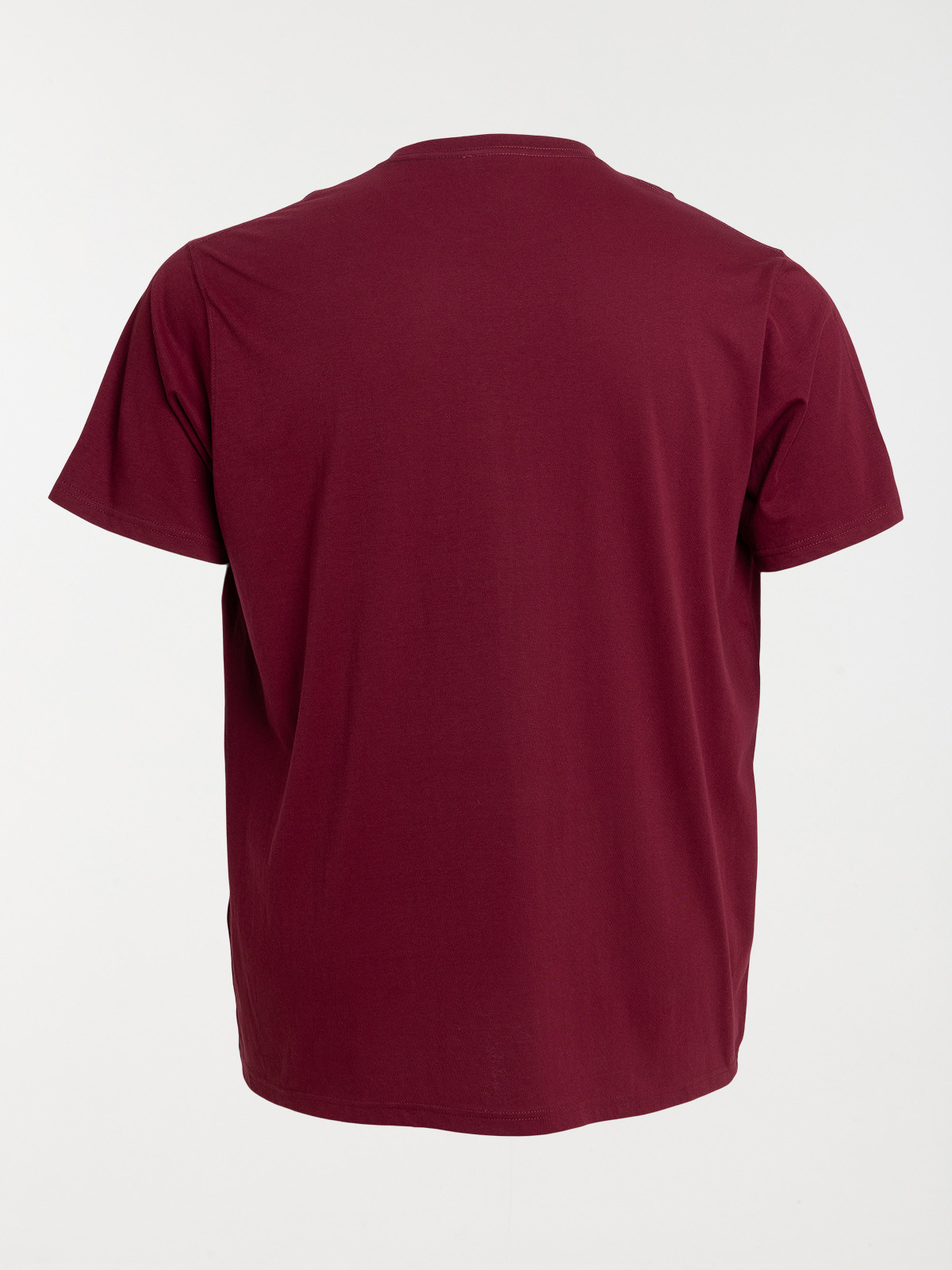 T-shirt homme grande taille bordeaux