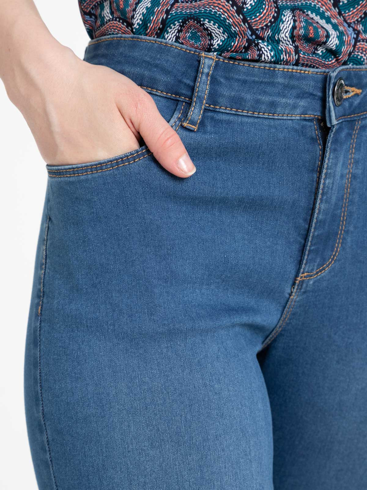 Jean skinny 7/8ème stone femme