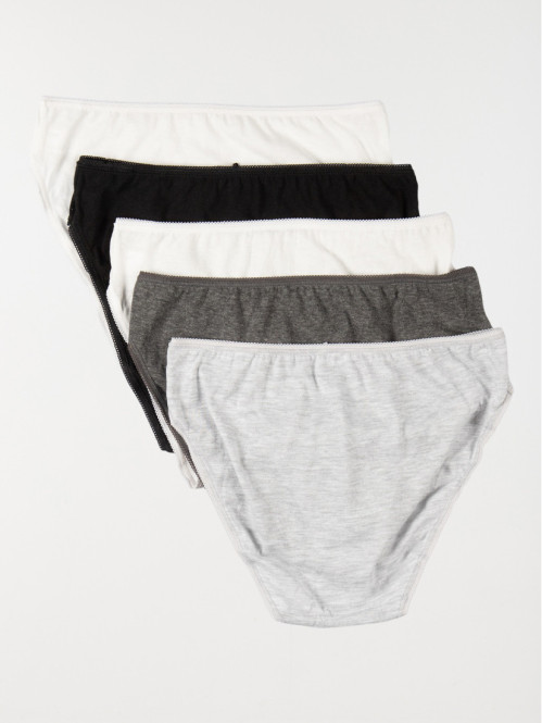 Lot de 5 slips multicolores...