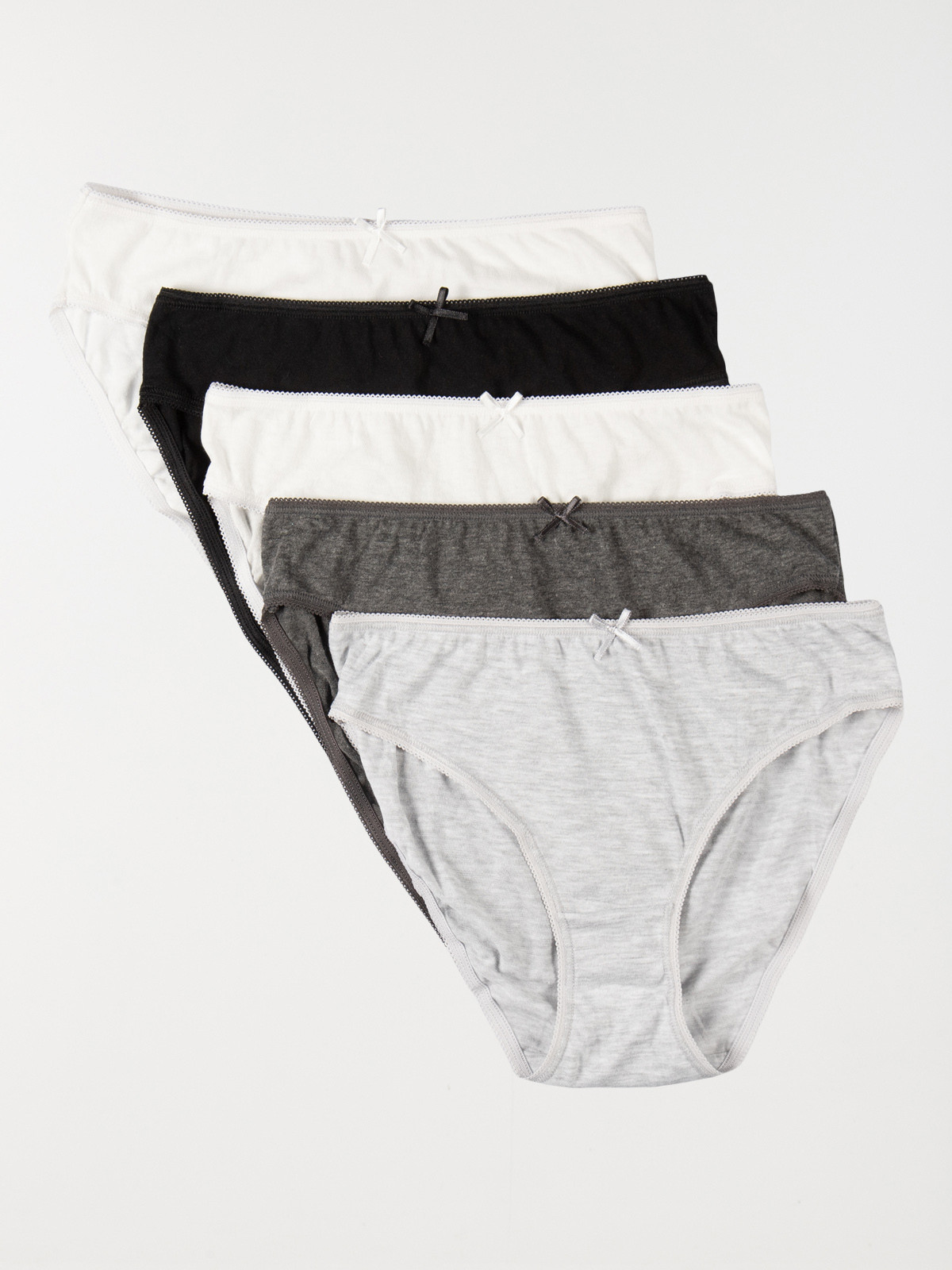 Lot de 5 slips multicolores femme 