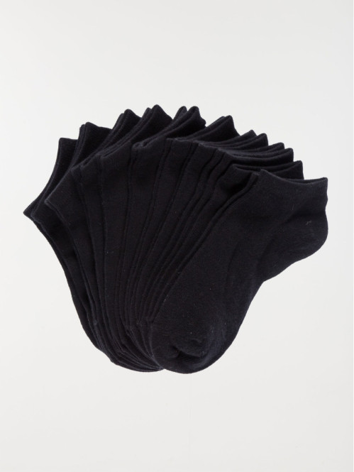 Lot de chaussettes noires femme