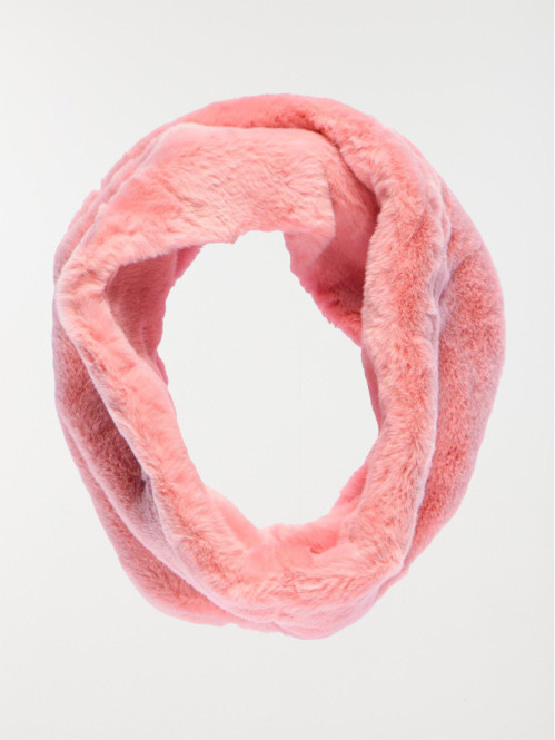 Snood tout doux rose fille