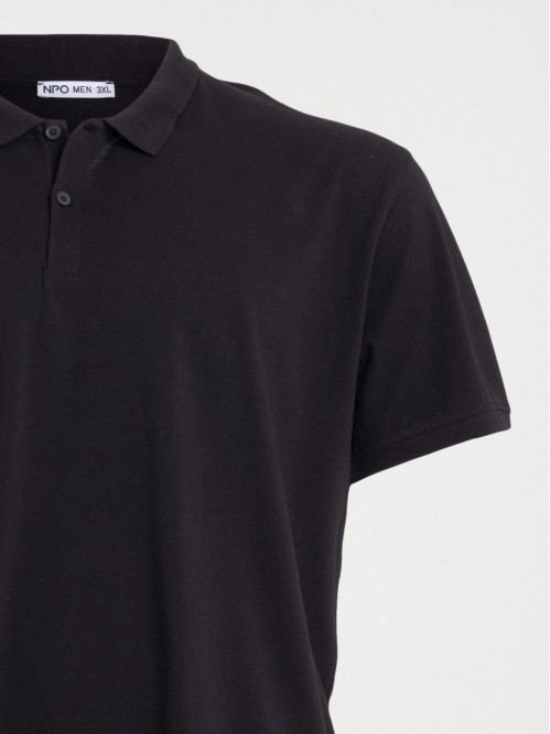 Polo basique noir grande...