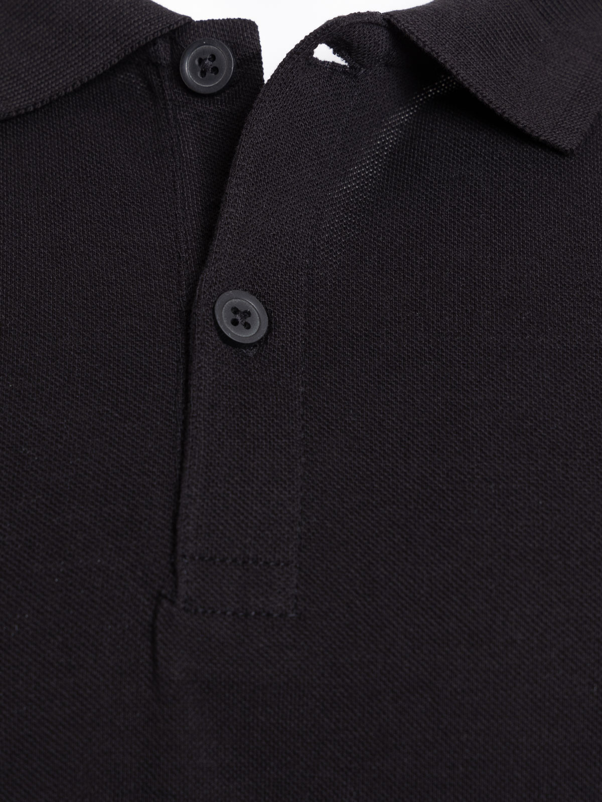 Polo basique noir grande taille homme