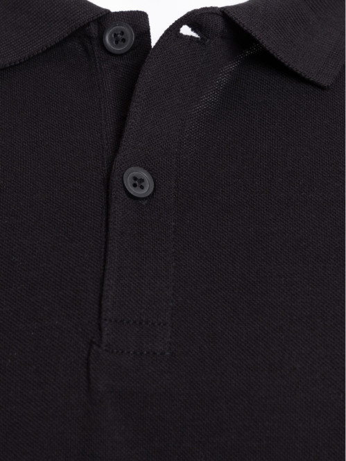 Polo noir grande taille homme