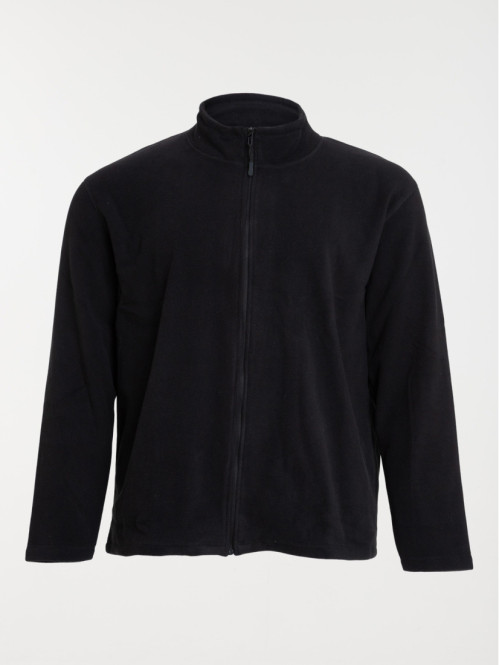 Sweat polaire noir grande taille homme