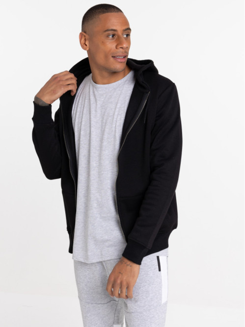Sweat à capuche noir homme