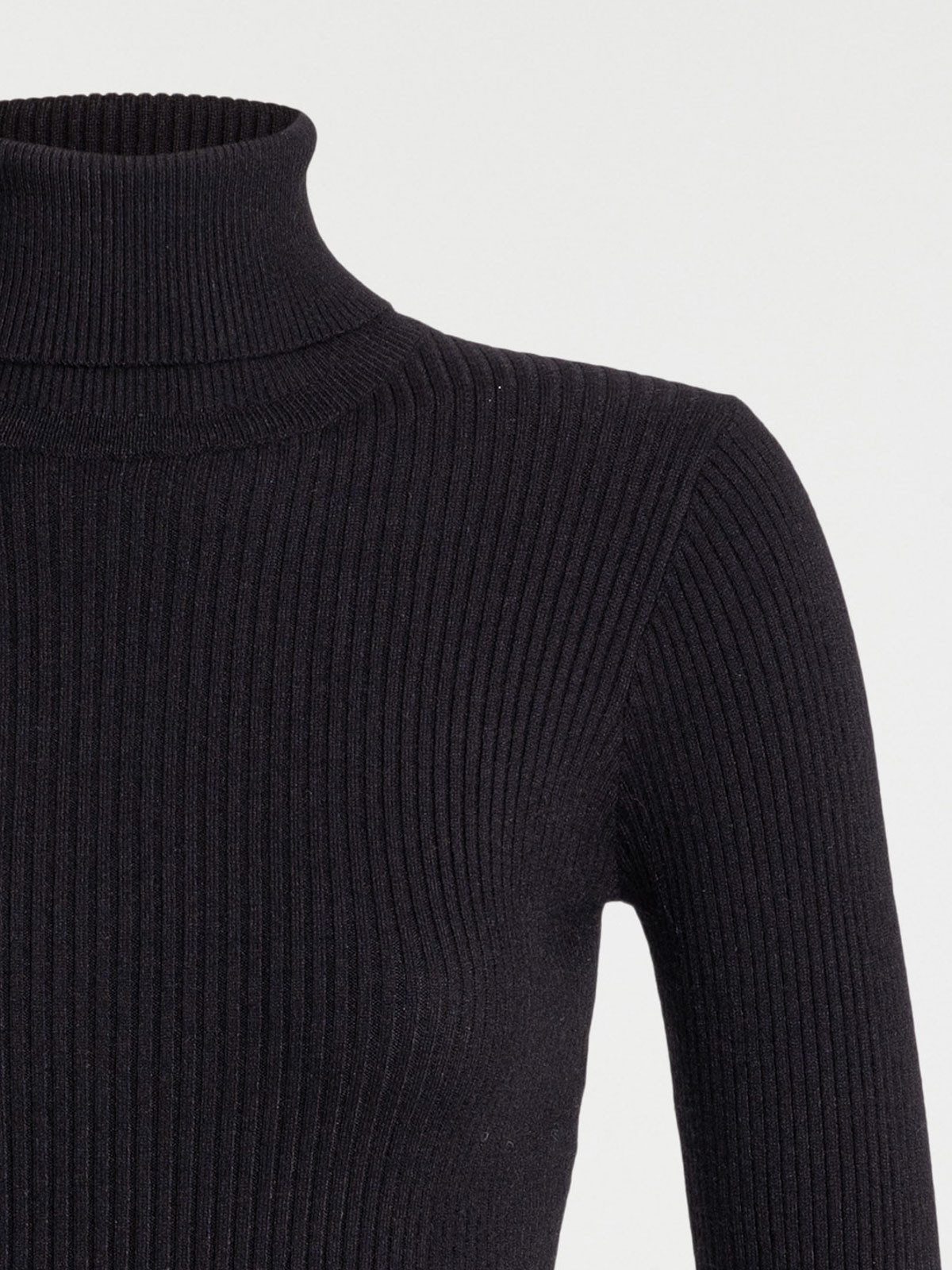 Pull col roulé noir femme Pull col roulé noir femme