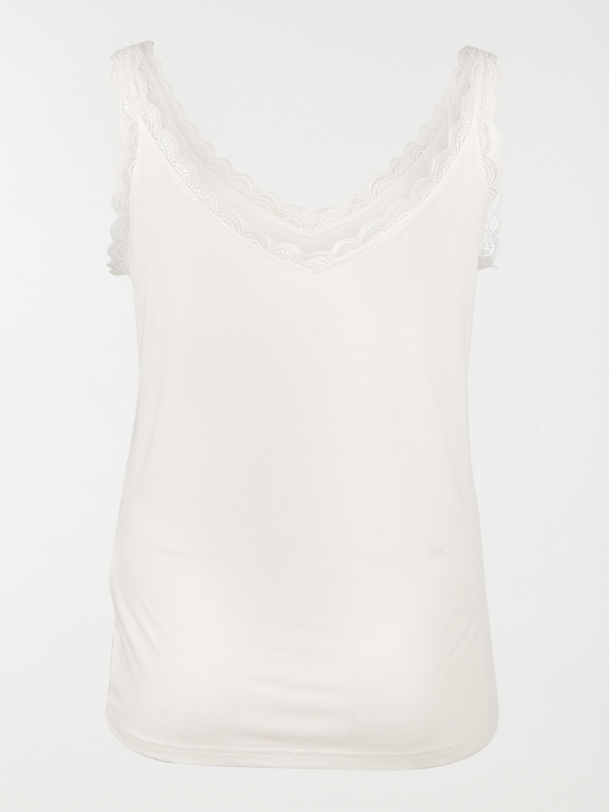 Débardeur écru grande taille femme
