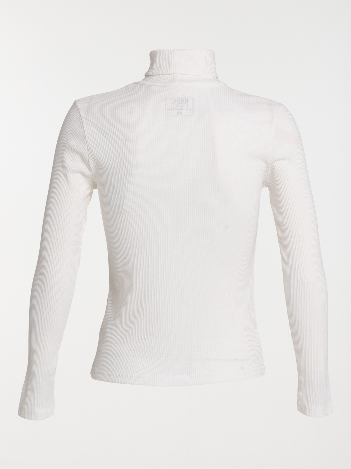 T-shirt col roulé écru femme