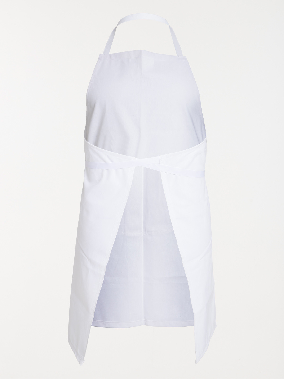 Tablier à bavette blanc 100% coton Tablier à bavette blanc 100% coton