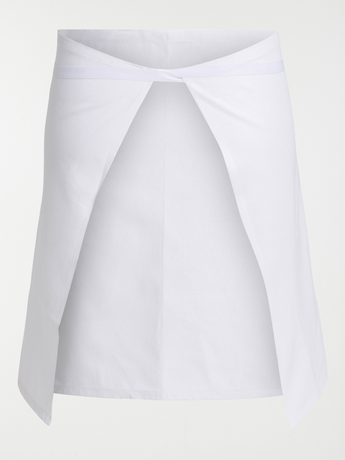 Tablier sans bavette blanc 100% coton