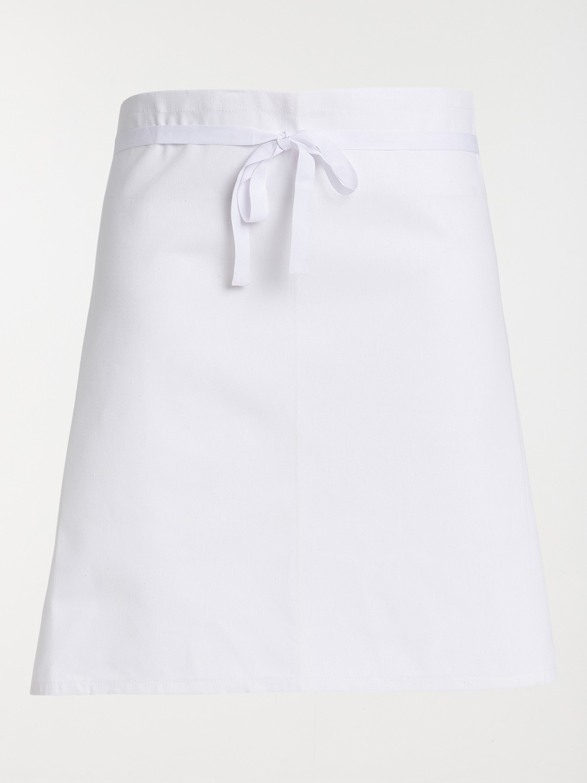Tablier sans bavette blanc 100% coton