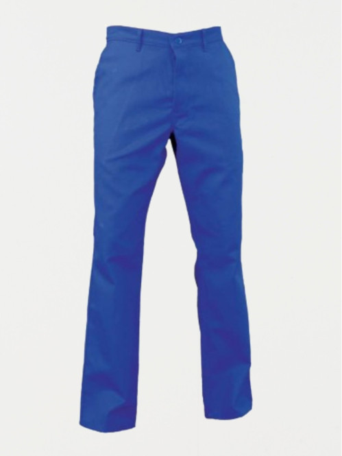 Pantalon travail bleu 100% coton 