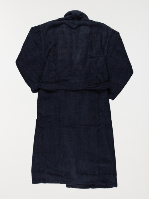 Peignoir de bain bleu nuit...