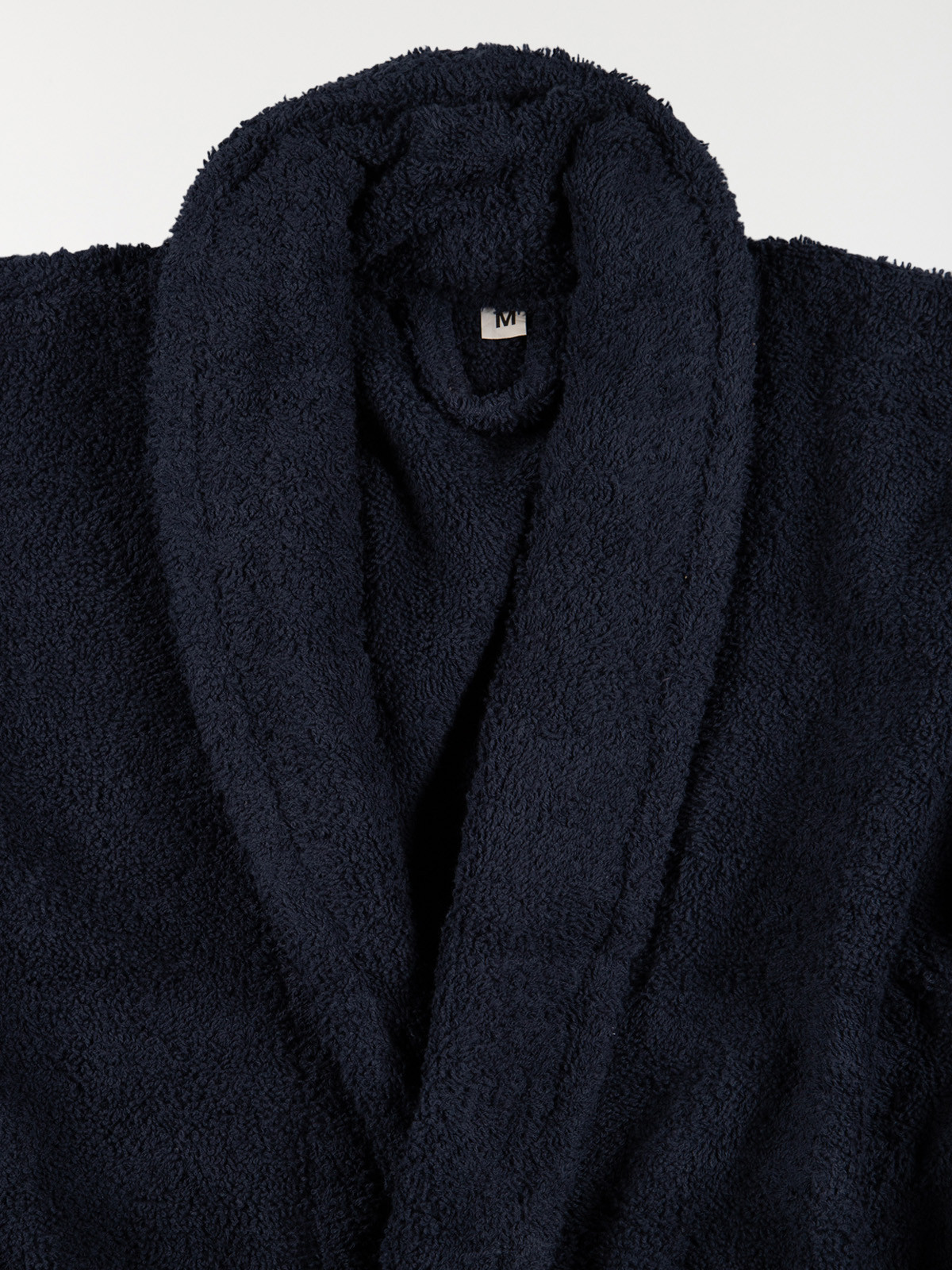 Peignoir de bain bleu nuit adulte