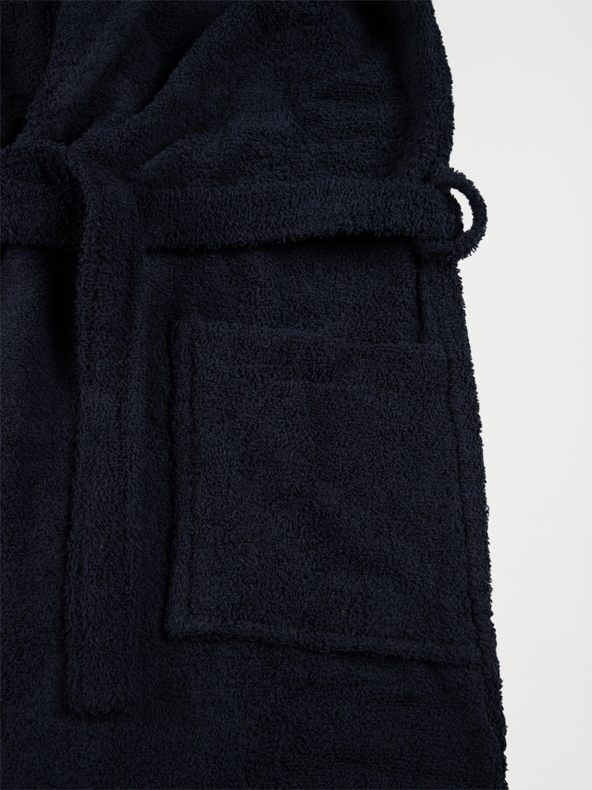 Peignoir de bain bleu nuit adulte