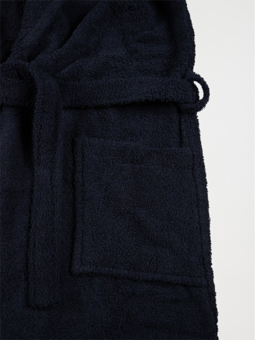 Peignoir de bain bleu nuit...