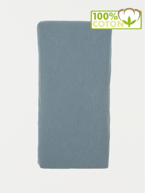 Drap housse gris 140 x 190 cm