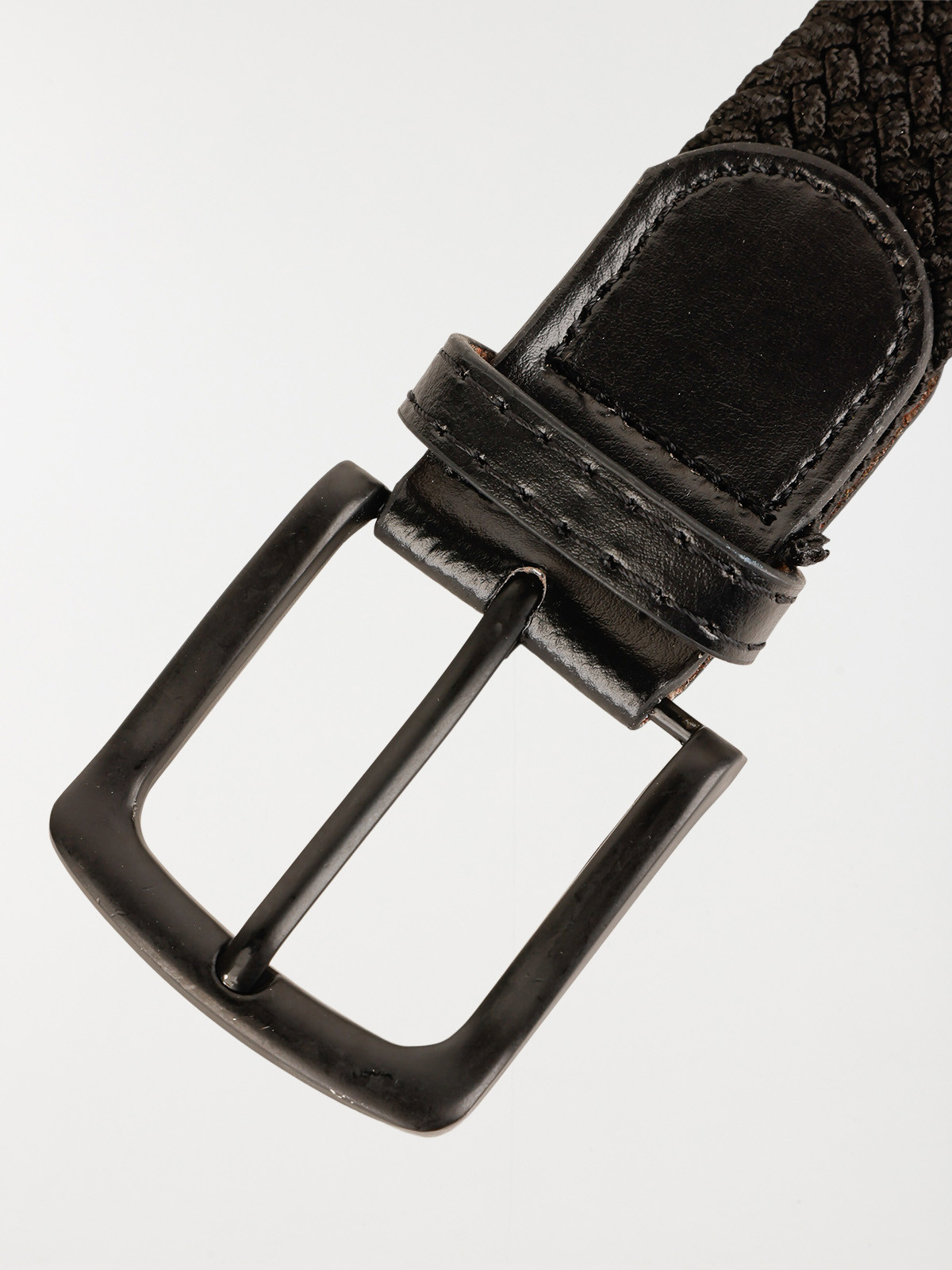 Ceinture noire élastiquée homme Ceinture noire élastiquée homme