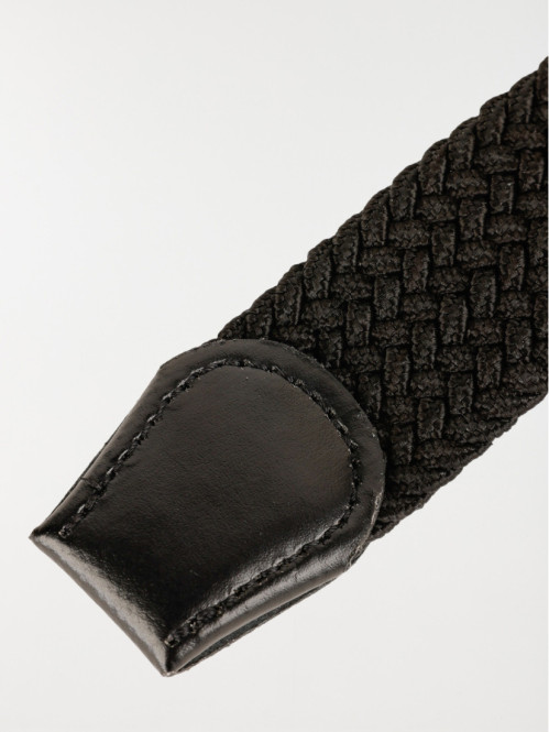 Ceinture noire élastiquée homme Ceinture noire élastiquée homme