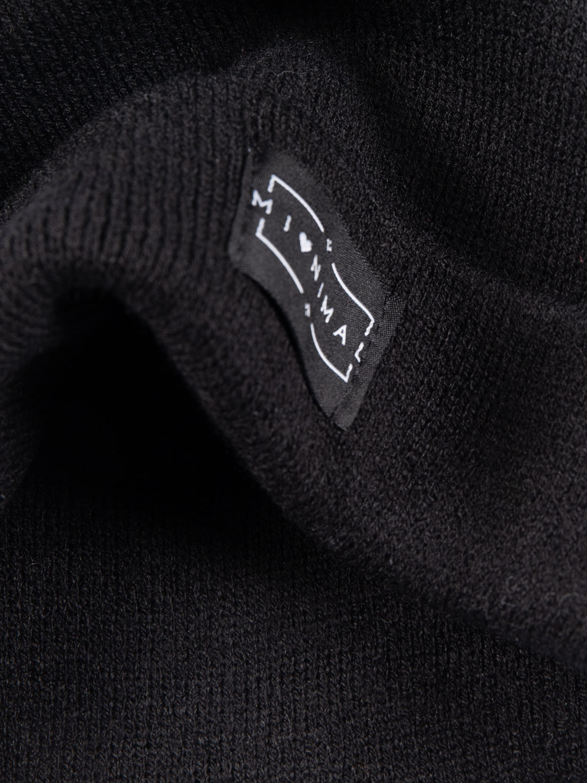 Bonnet revers noir femme Bonnet revers noir femme