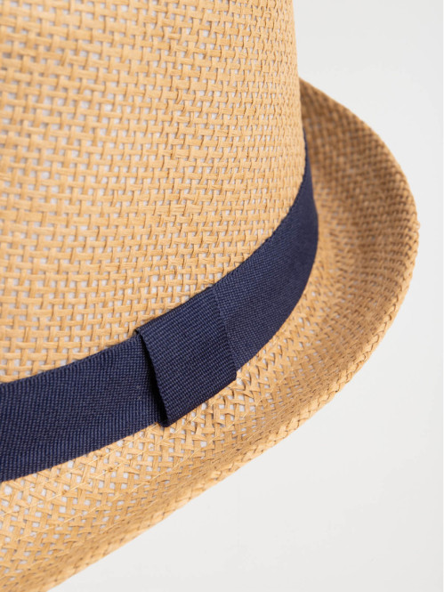 Chapeau ruban marine homme