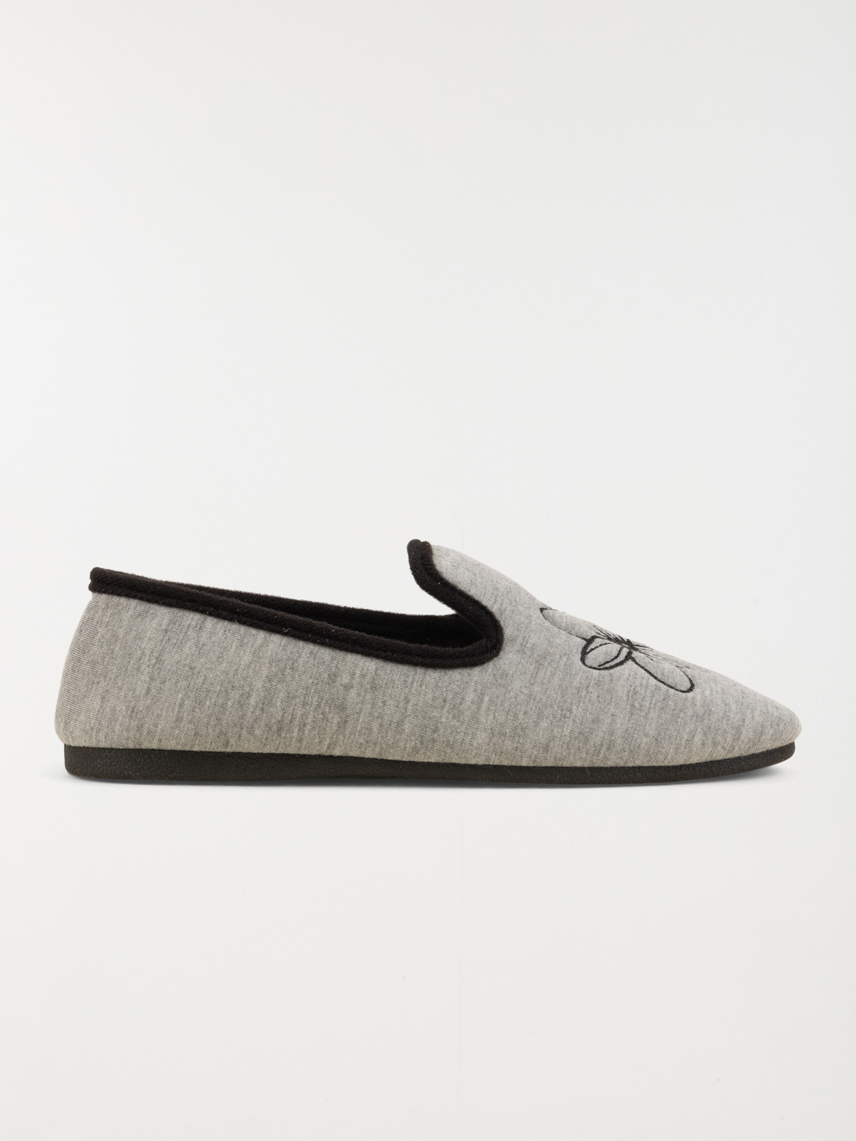 Chaussons brodés fleurs femme (36-41)