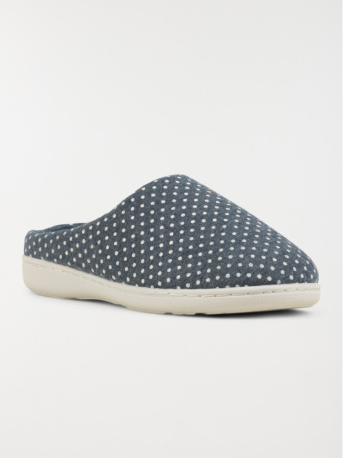 Chausson femme motif pois...