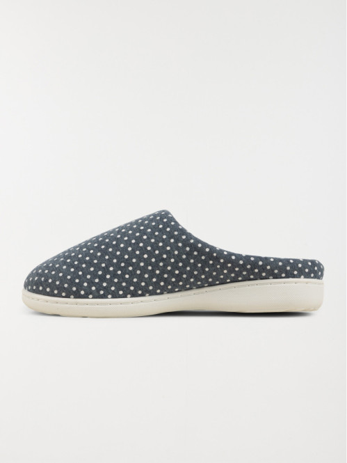 Chausson femme motif pois...
