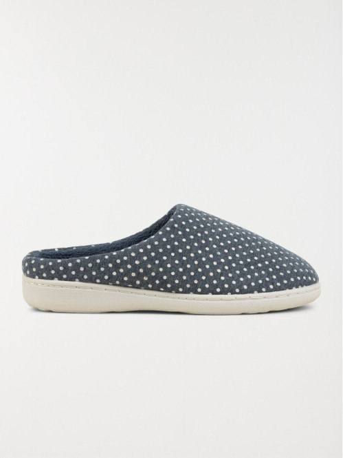 Chausson femme motif pois (36-41)