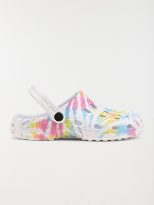 Sabot plastique multicolore femme(36-41)