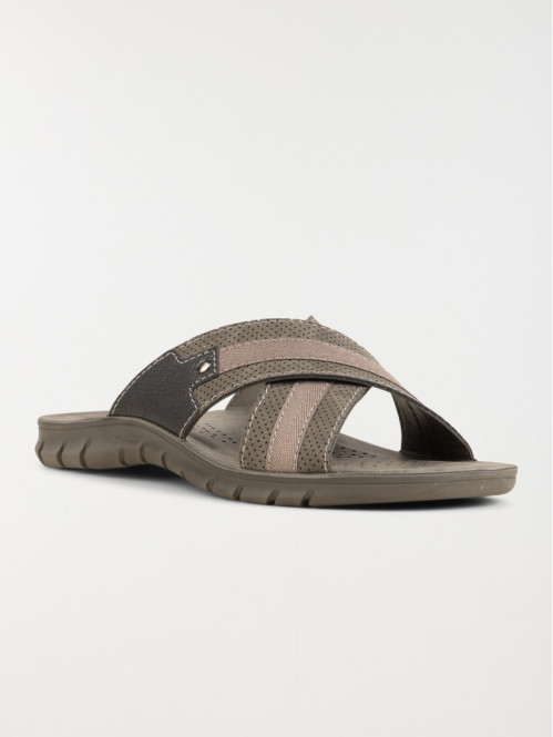 Mule homme coloris gris (40-46)