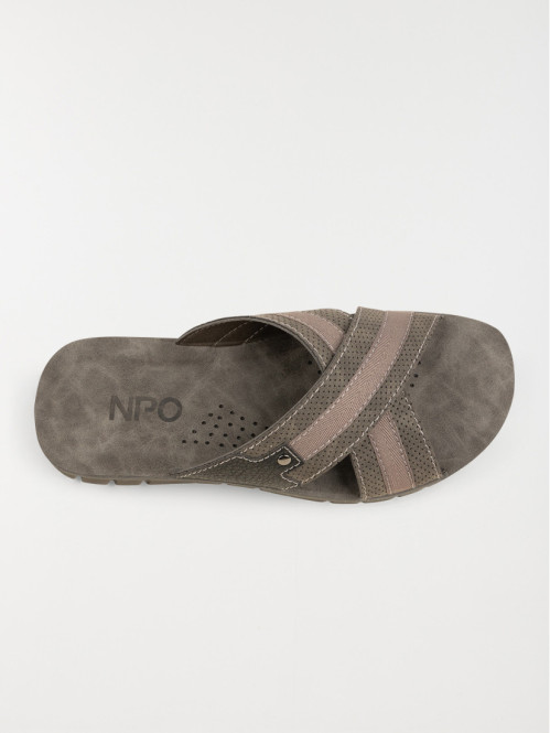 Mule homme coloris gris (40-46)