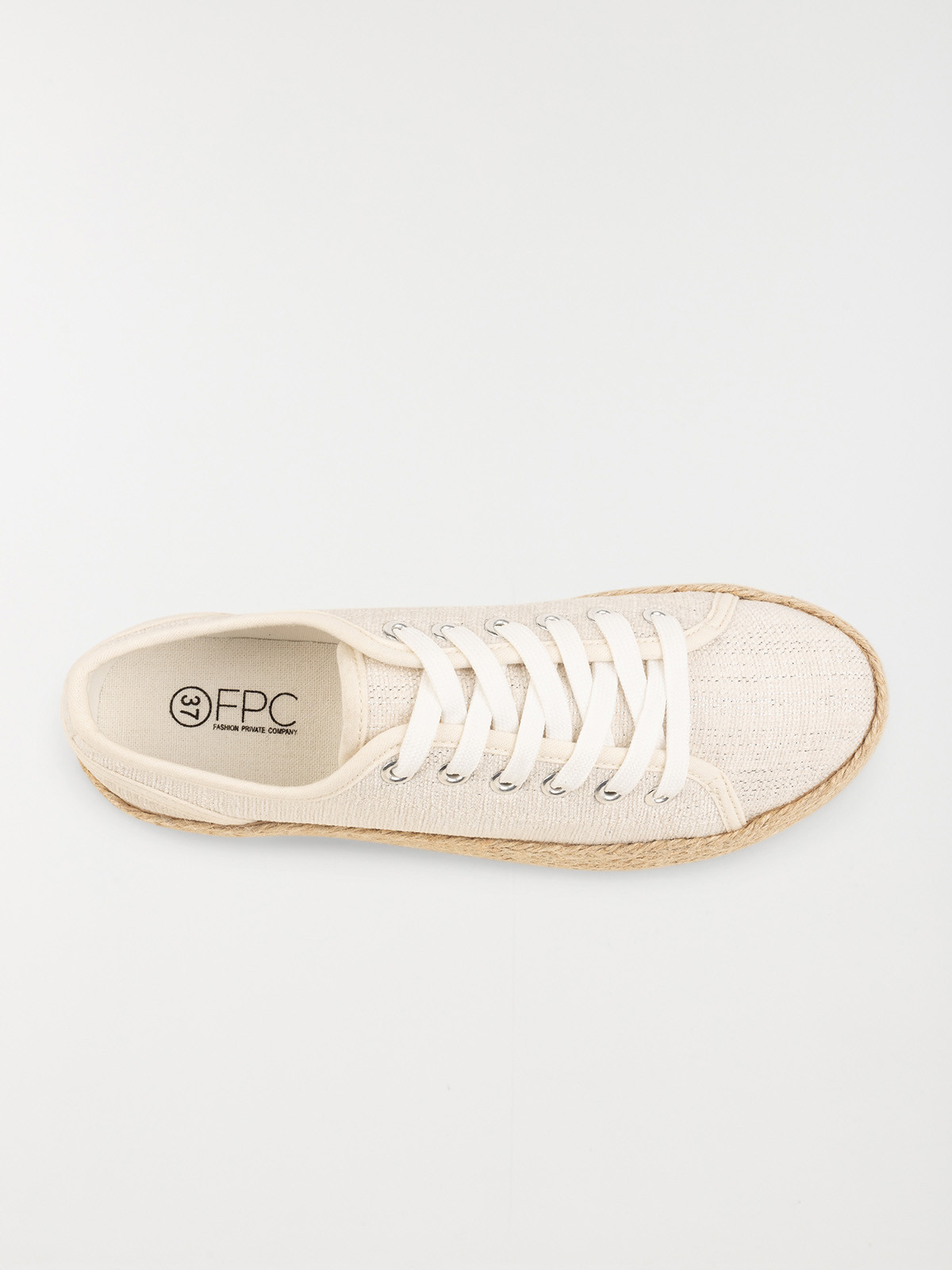 Tennis toile beige femme (36-41)