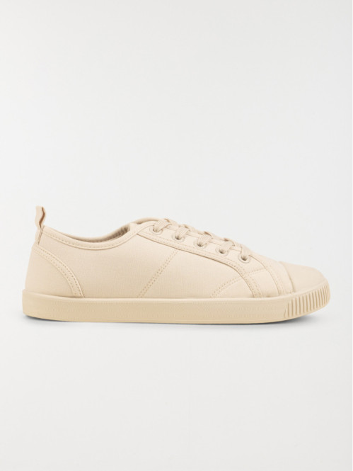 Tennis toile beige femme...