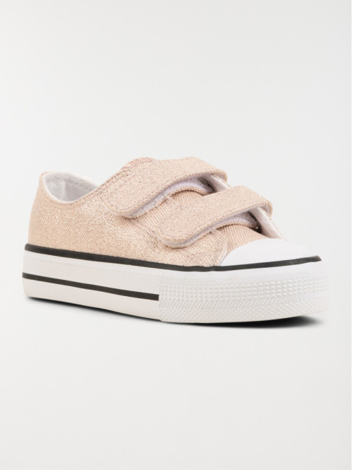 Tennis toile rose fille (24-30) Tennis toile rose fille (24-30)