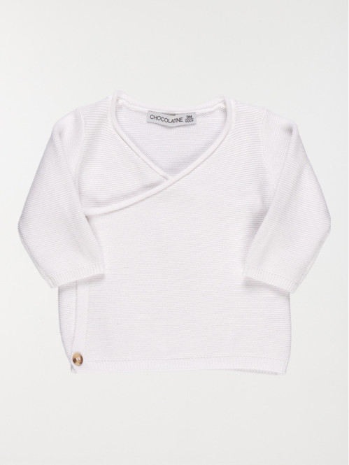 Brassière naissance coloris blanc (0-3M)