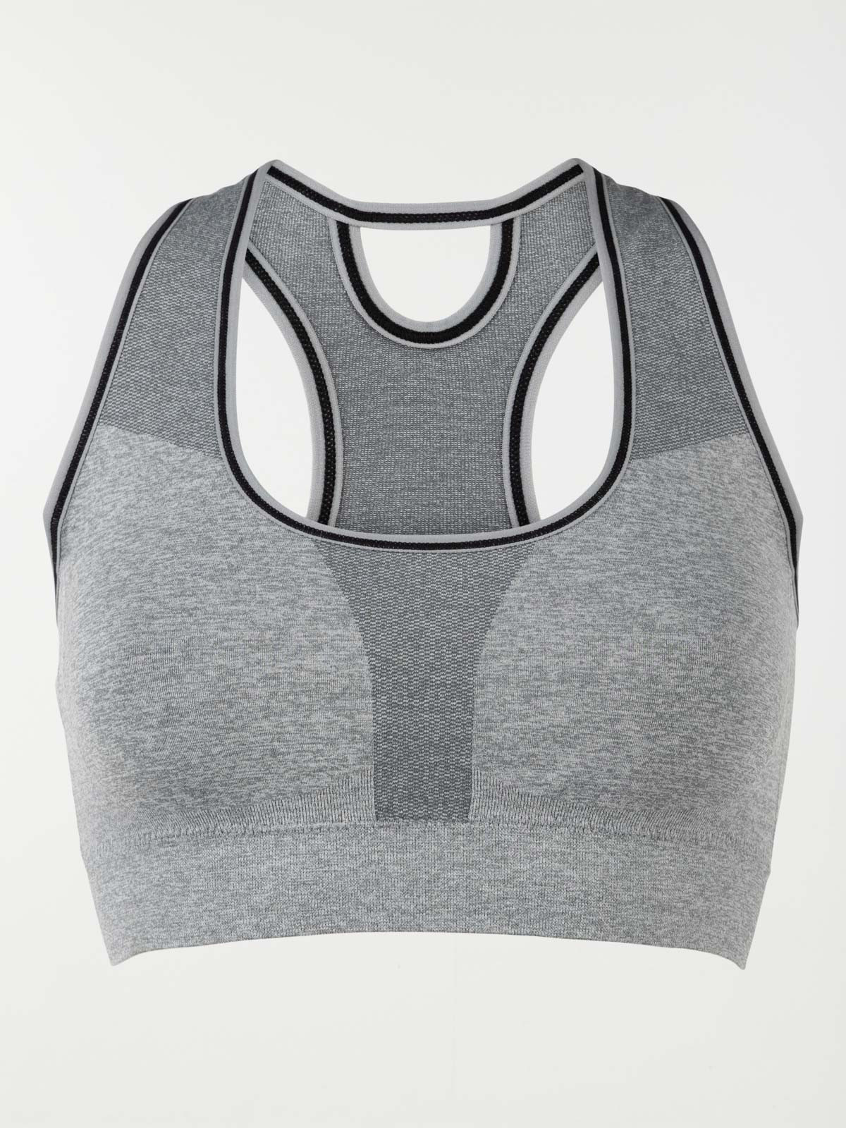 Brassière sport grise femme