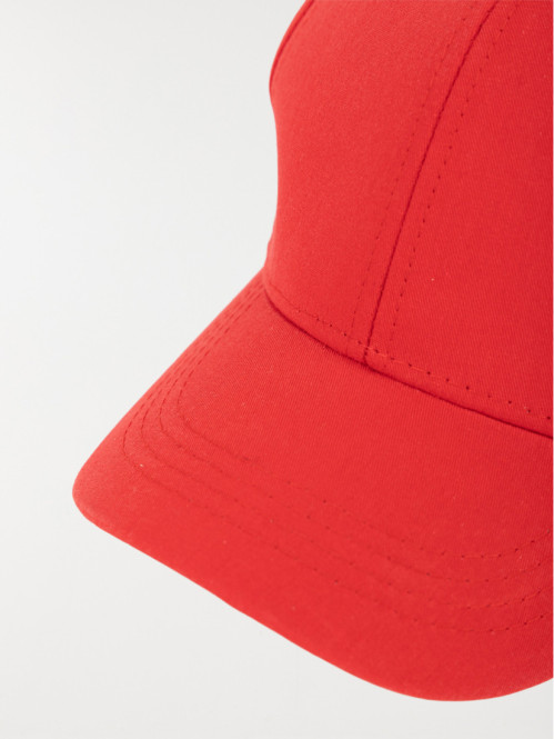 Casquette rouge vermillon...