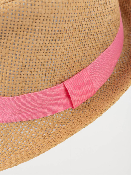 Chapeau paille ruban sorbet...