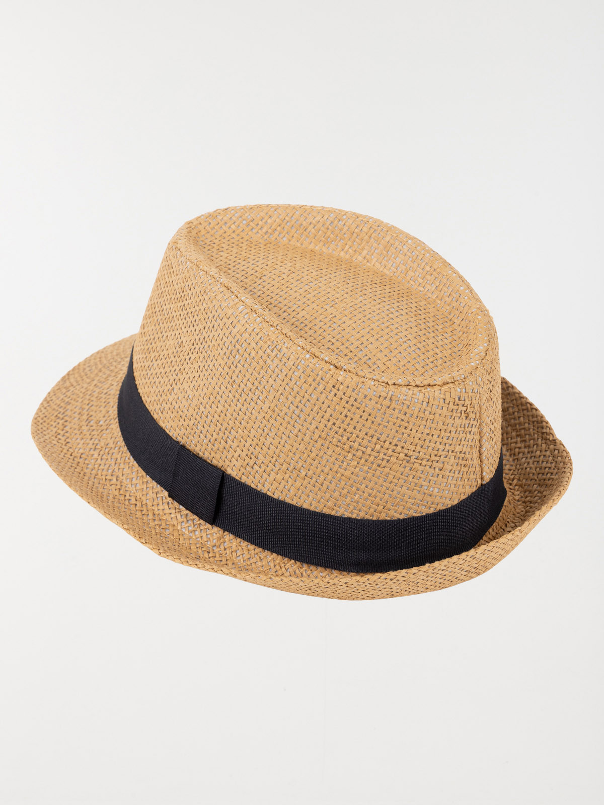 Chapeau paille ruban marine garçon