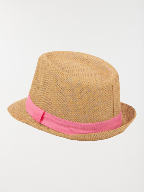 Chapeau paille ruban sorbet...