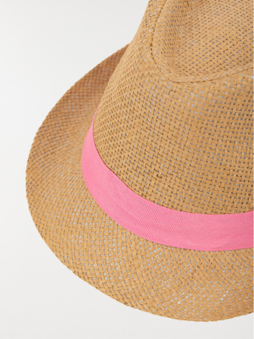 Chapeau paille ruban sorbet...
