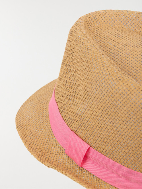Chapeau paille ruban sorbet...
