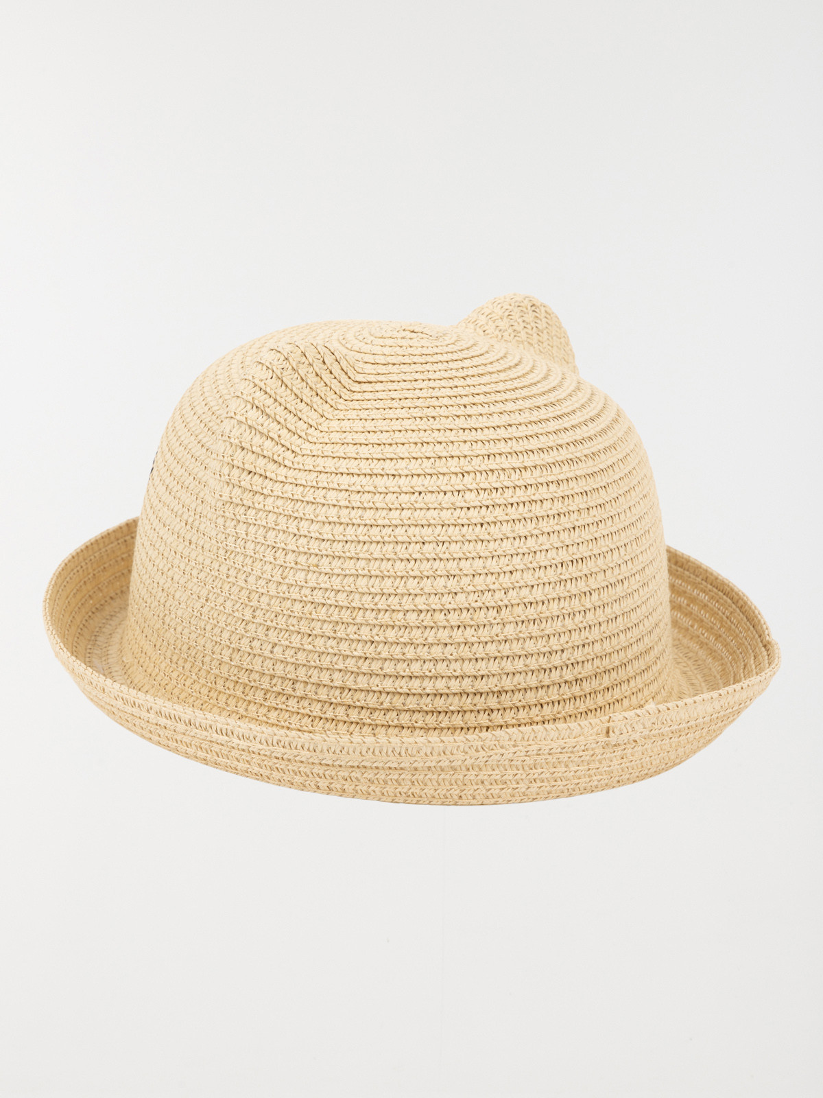 Chapeau paille chat oreilles 3D fille