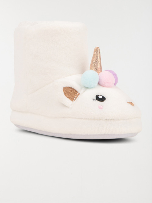 Chaussons bottes licorne fille (31-35)