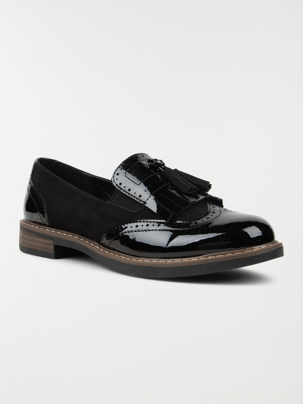 Mocassins vernis noirs femme (36-41)